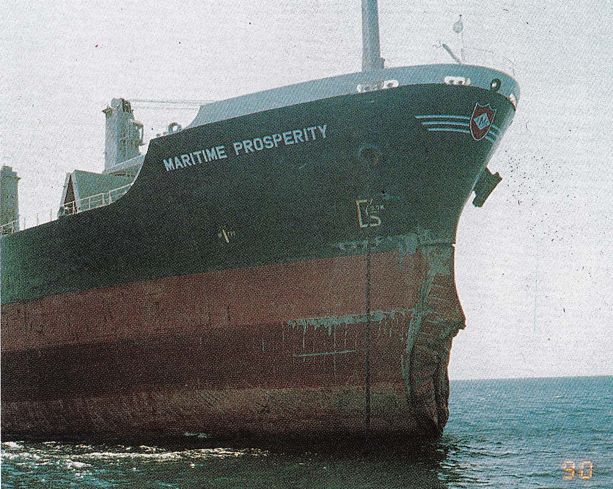 m/v Maritime Prosperity ship repair work by Techniservu